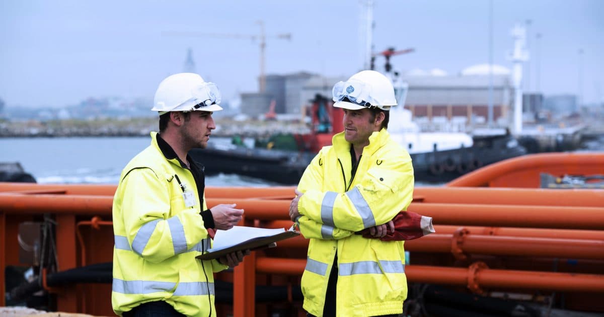 Professional maritime protecting agent overseeing operations
